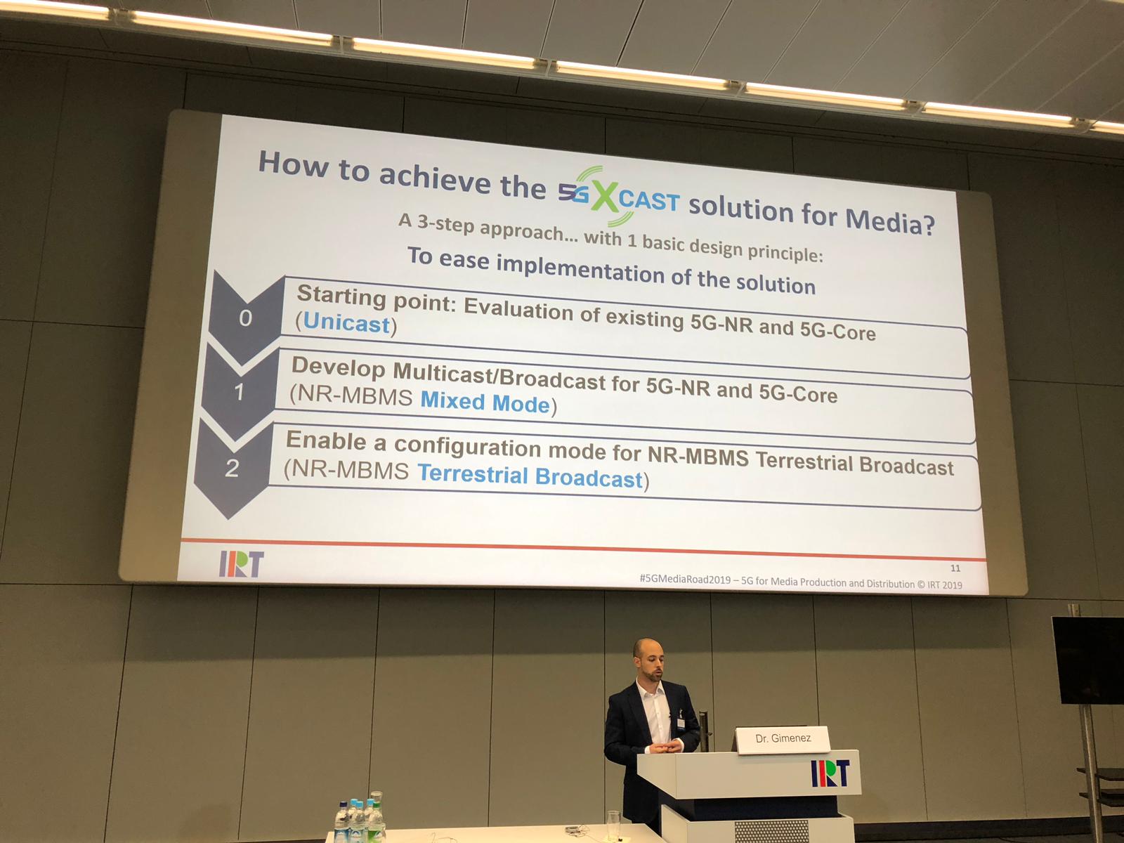 5G-Xcast participation at #5GMediaRoad2019